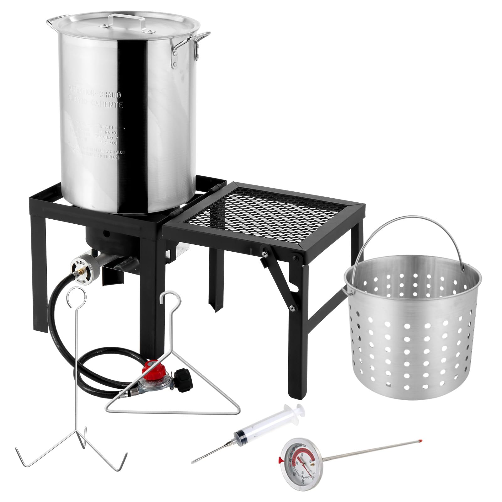 ROVSUN 30QT Turkey Fryer with Boiler Steamer Set