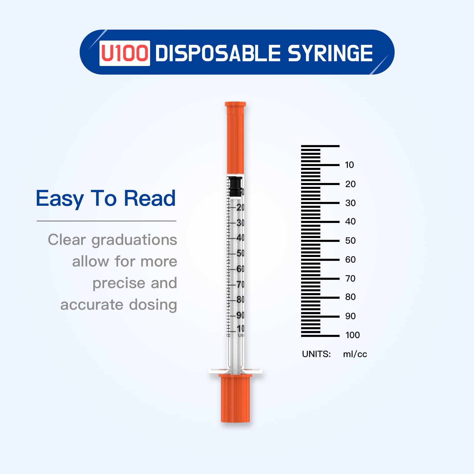1CC Disposable Syringe with Needle - 30G 5/16" (8mm) 1ml/cc, Individually Wrapped, Lab Supplies, 30 Pack — Amazon image 4