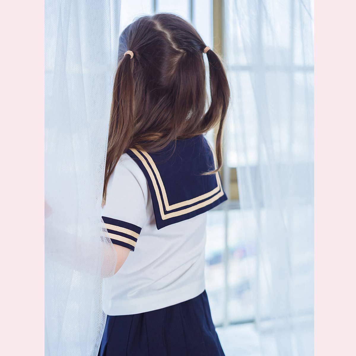 Amazon.co.jp: キッズJK半袖制服セーラー服 コスプレ 子供男女兼用 