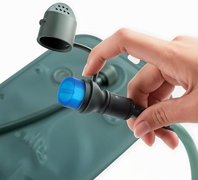 8 Pcs Bite Valve Replacement Mouthpiece, Replacement Bite Valve Tube Nozzle, Hydration Pack Bladder Accessories for Outdoor Most Brands Hydration, Backpack Water Reservoir - Blue
