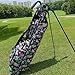 GREEN ACTION Sunday Golf Bag with Strap & Stand, Lightweight Golf Stand Bags with Two-Way Divider/Cooler Pocket, Golf Club Bags Holds 5-6 Clubs for Driving Range, Par 3 and Standard Courses Men Women