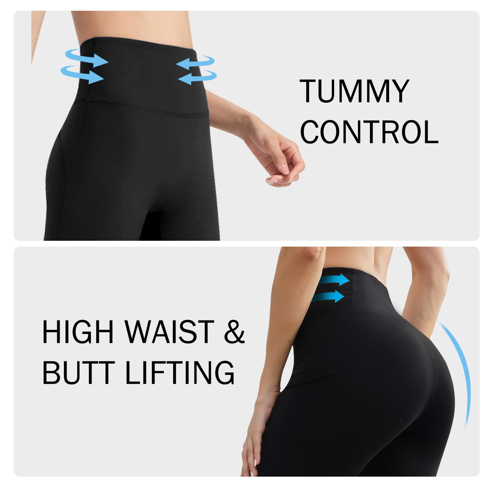 HomyComy Donna Pantaloni Bootleg da Yoga a Vita Alta Controllo di Pancia Elastico Eleganti Pantaloni da Donna Bootcut per Pilates Danza Fitness Palestra Allenamento