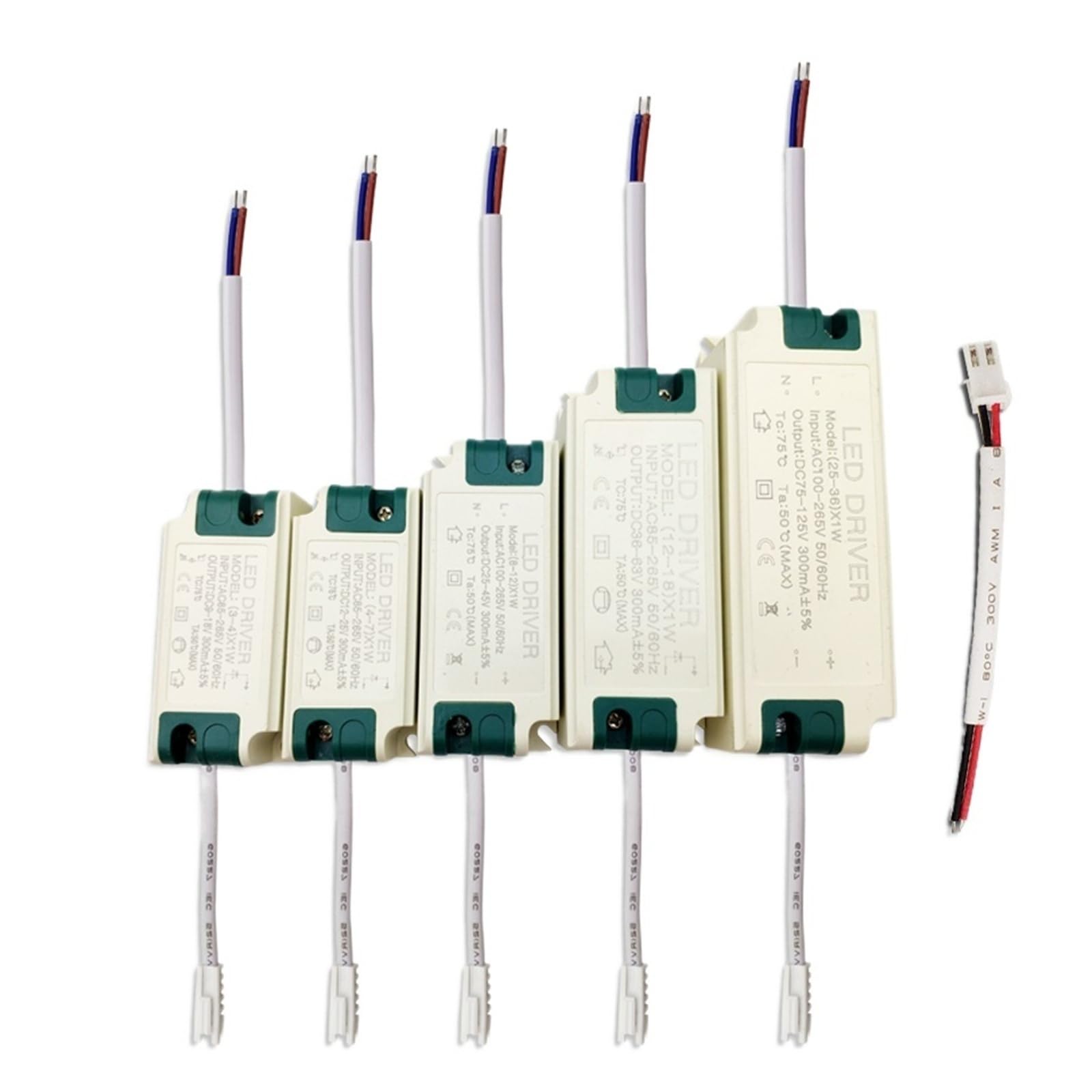 Transformateur LED 300mA anti-scintillement alimentation 25-36W pour dalles de plafond - 6