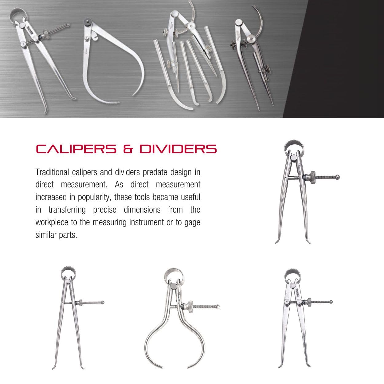 Starrett Calipers & Dividers - Precision Measurement -3 Starrett Calipers & Dividers - Precision Measurement -3