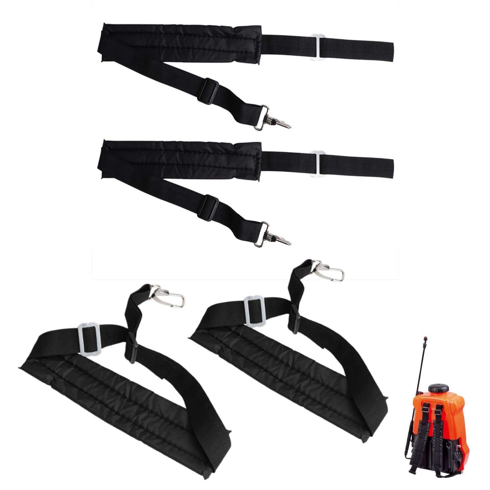 Backpack Sprayer Straps, 2 Pairs Backpack Sprayer Replacement Straps Adjustable Backpack Sprayer Shoulder Straps Adjustable Shoulder Strap