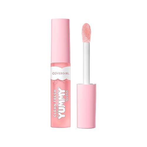 COVERGIRL Clean Fresh Yummy Gloss Daylight Collection Brillo de labios, hidratante, brillo brillante, fórmula vegana, Sunshine Rays 20, 0.33 onzas
