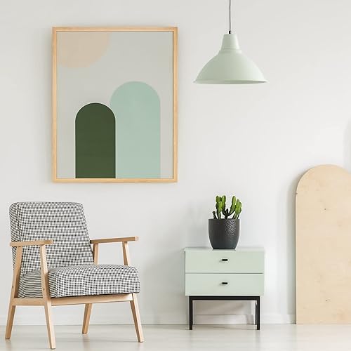 Miniatura 2 de Marco rústico de roble de 22 x 28 pulgadas, marco individual, marco de póster de 22 x 28 pulgadas para obras de arte, rompecabezas, fotos y pósteres