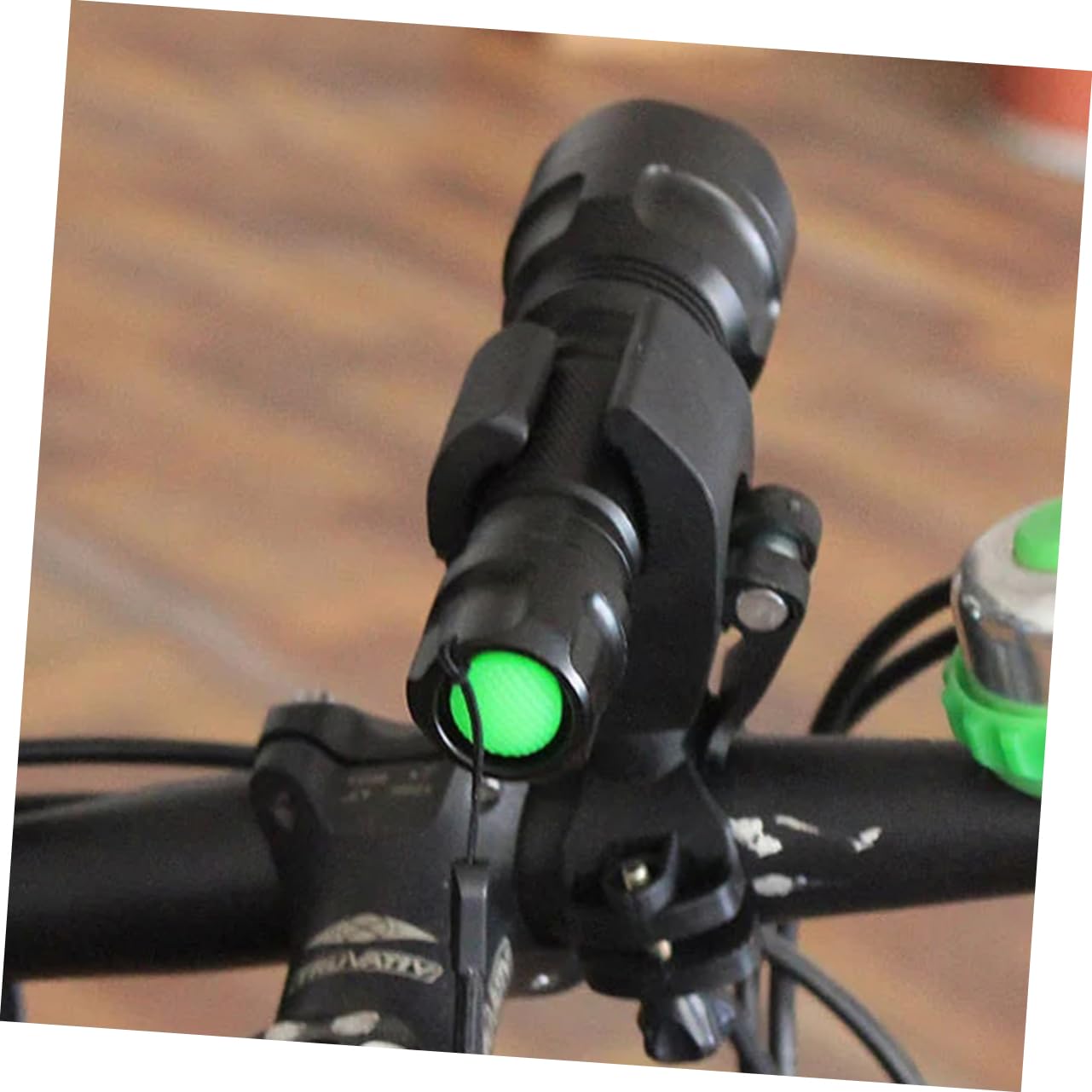BESTonZON LED Flashlight Clamp Holder for Bike Rotating Torch Mount Bracket Fits Handlebars Durable Hard Secure Grip with Pad