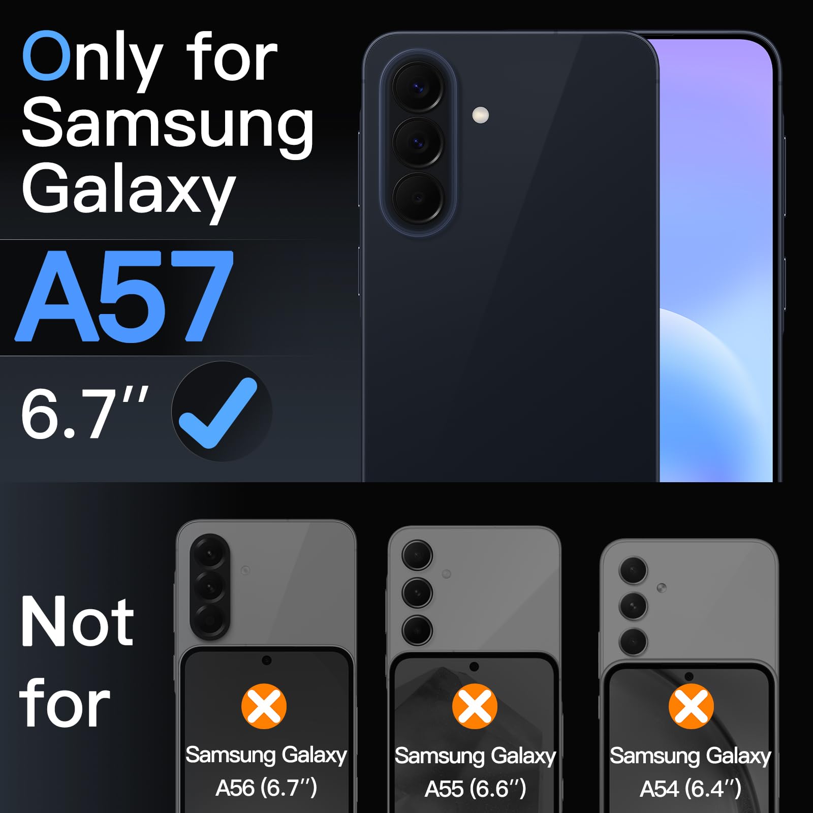 JETech per Samsung Galaxy A57 5G Pellicola Protettiva e Cover Ultra Slim Pacchetto