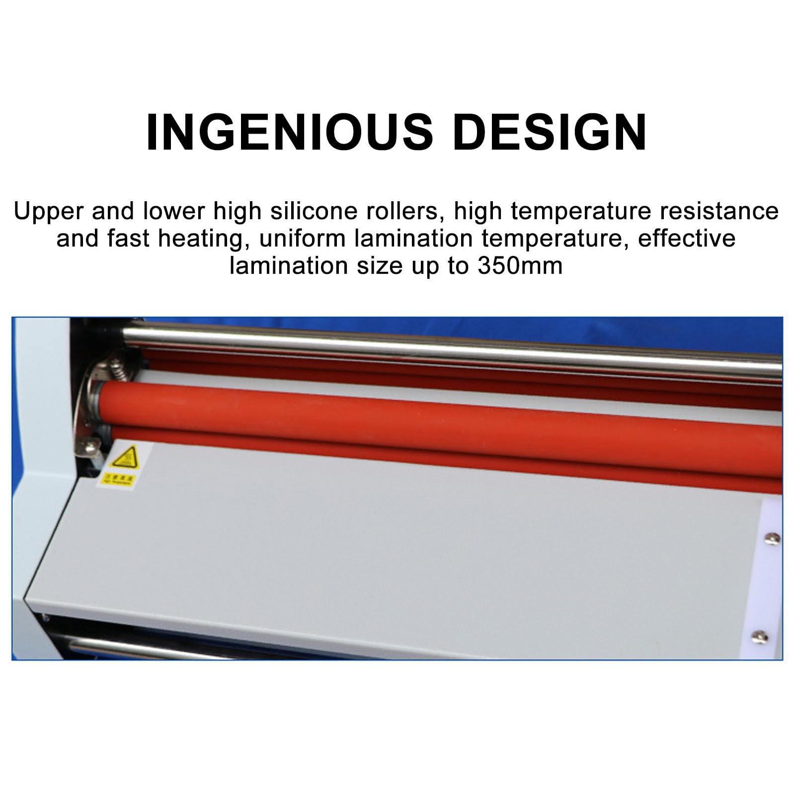 Maszyna laminująca 13", laminator na gorąco i zimno, laminator rolkowy jednostronny/podwójny, do papieru o różnych grubościach (110V)