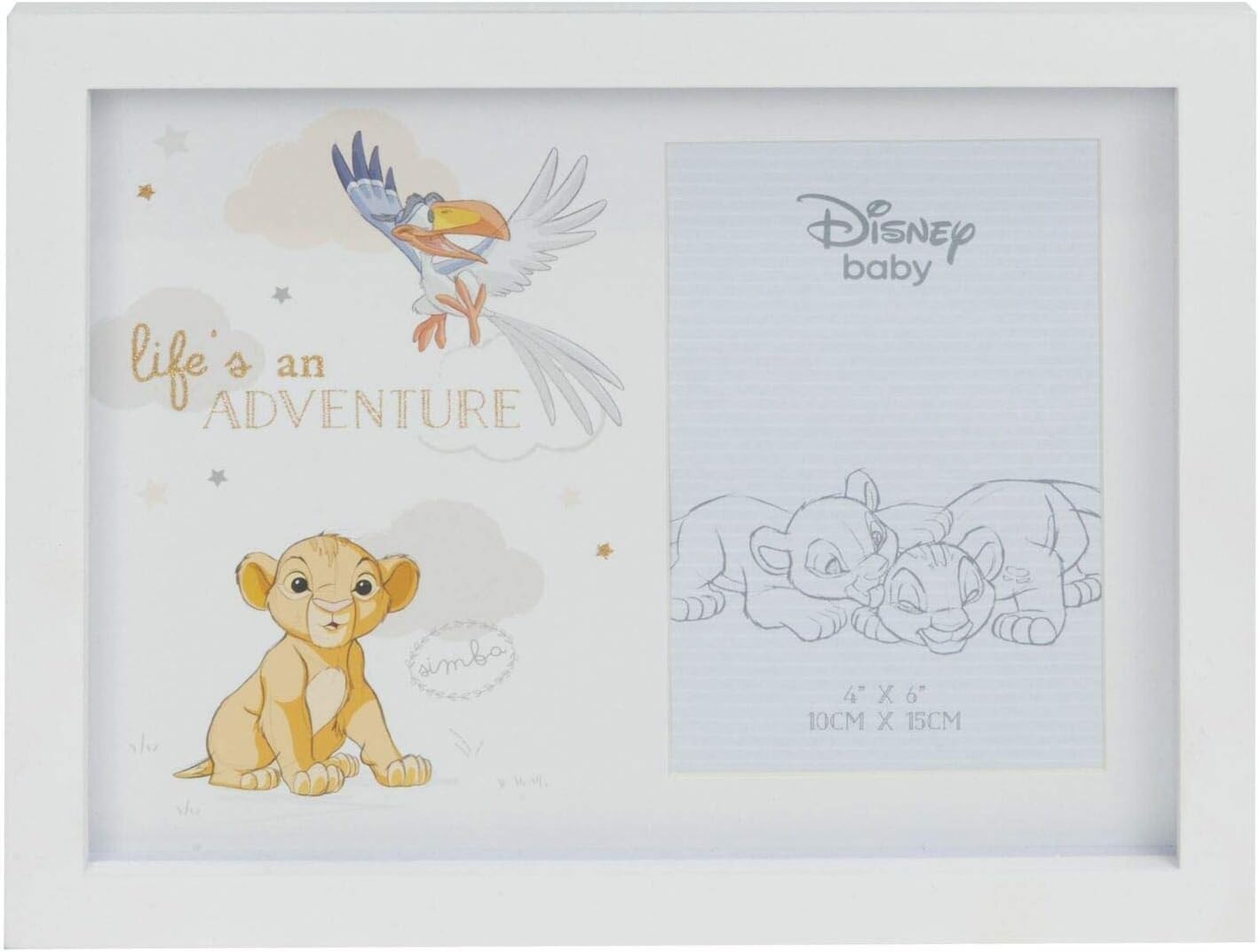 4" X 6" - DISNEY MAGICAL BEGINNINGS Photo Frame - Simba