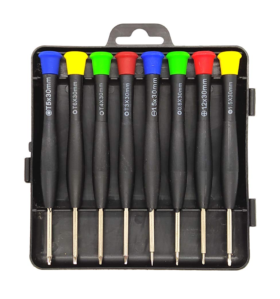 LIANG 8-in-1 Screwdriver Set Multifunctional 5-Star Cross Phone Disassembly Tool Clock Repair Kit