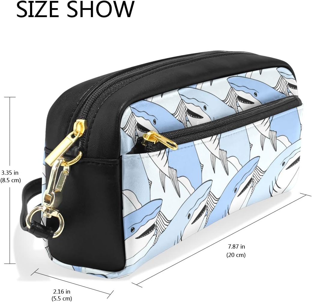 お買い得モデル Soresore ソレソレ 筆箱 中学生 女子 ペンケース かわいい 大容量 おしゃれ 高校生 サメ 動物柄 アニマル ブルー ペンポーチ 化粧ポーチ ポーチ ふでばこ 女の子 小学生 文房具 文具 筆入れ Puレザー プレゼント 贈り物 ギフト Www Larrypolatsch Com