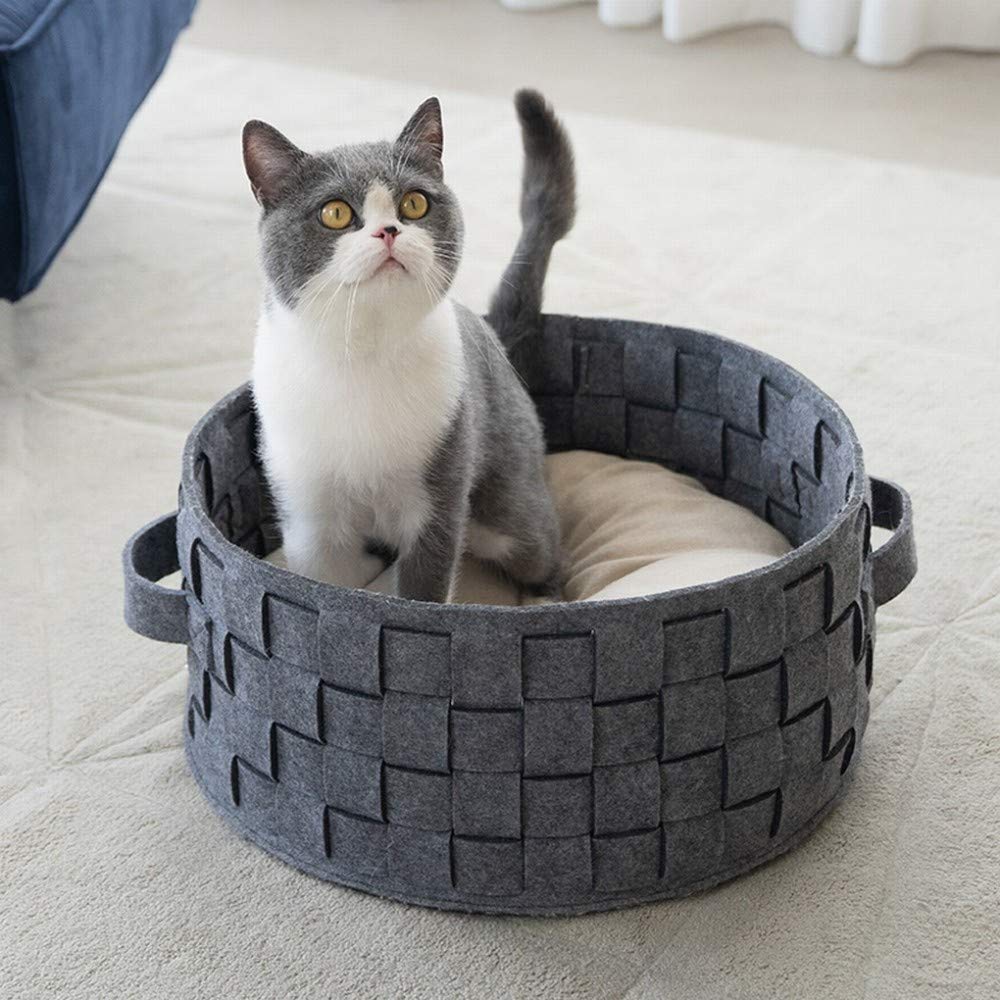 Niche chat nordique tricotée lit chat universel quatre saisons maison chat d'hiver