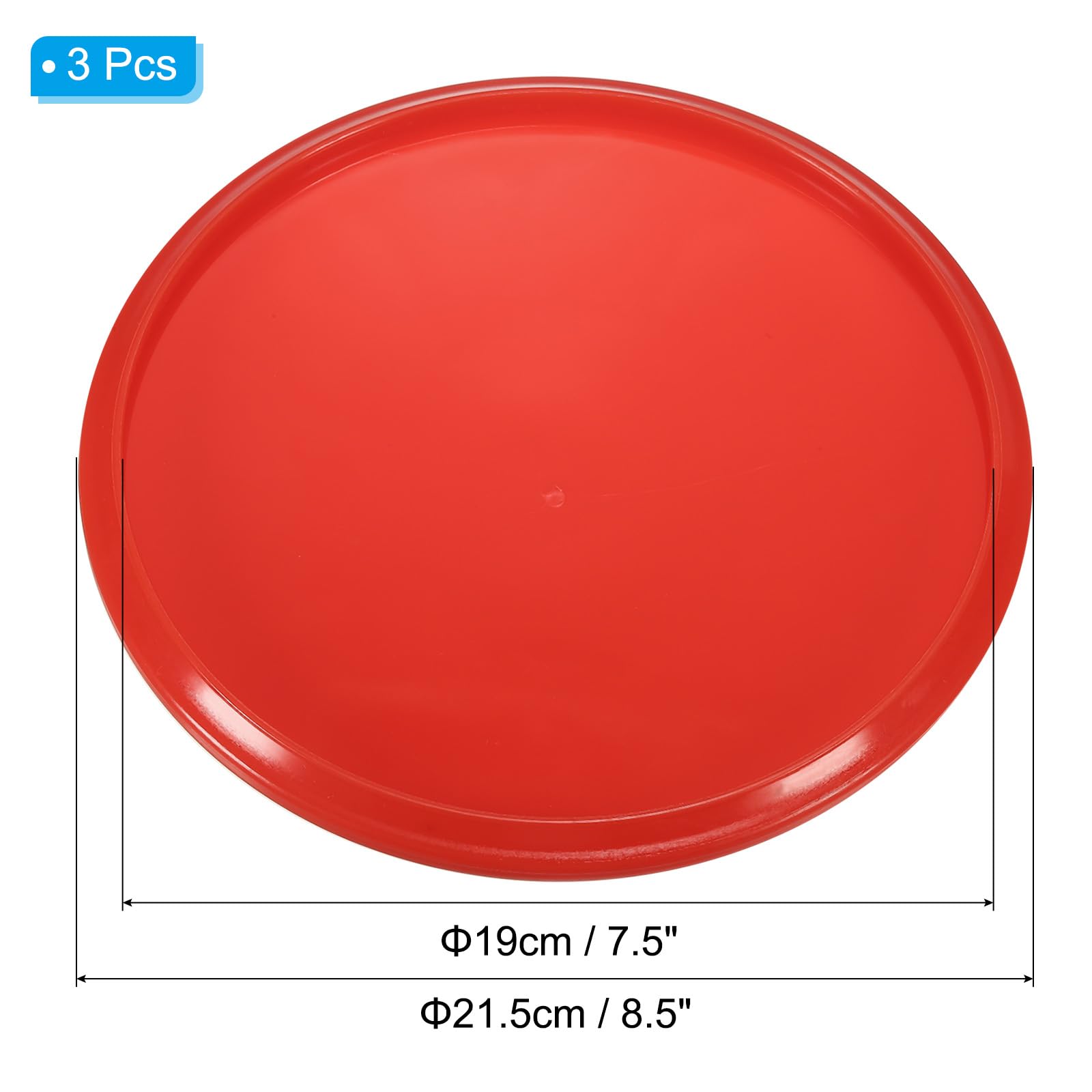 PATIKIL Flying Disc 8 Inch 160 Gram, 3 Pack Ultimate Competition Discs Sport Training Disk with Storage Bag for Backyard Lawn Beach Outdoor Park, Red