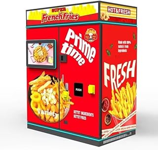 36-Second Fast Fresh French Fry Vending Machine, a self-Service, Intelligent Touchscreen Machine for Both Indoor and Outdoor use, Ideal for Parks, Shopping malls, and Event venues