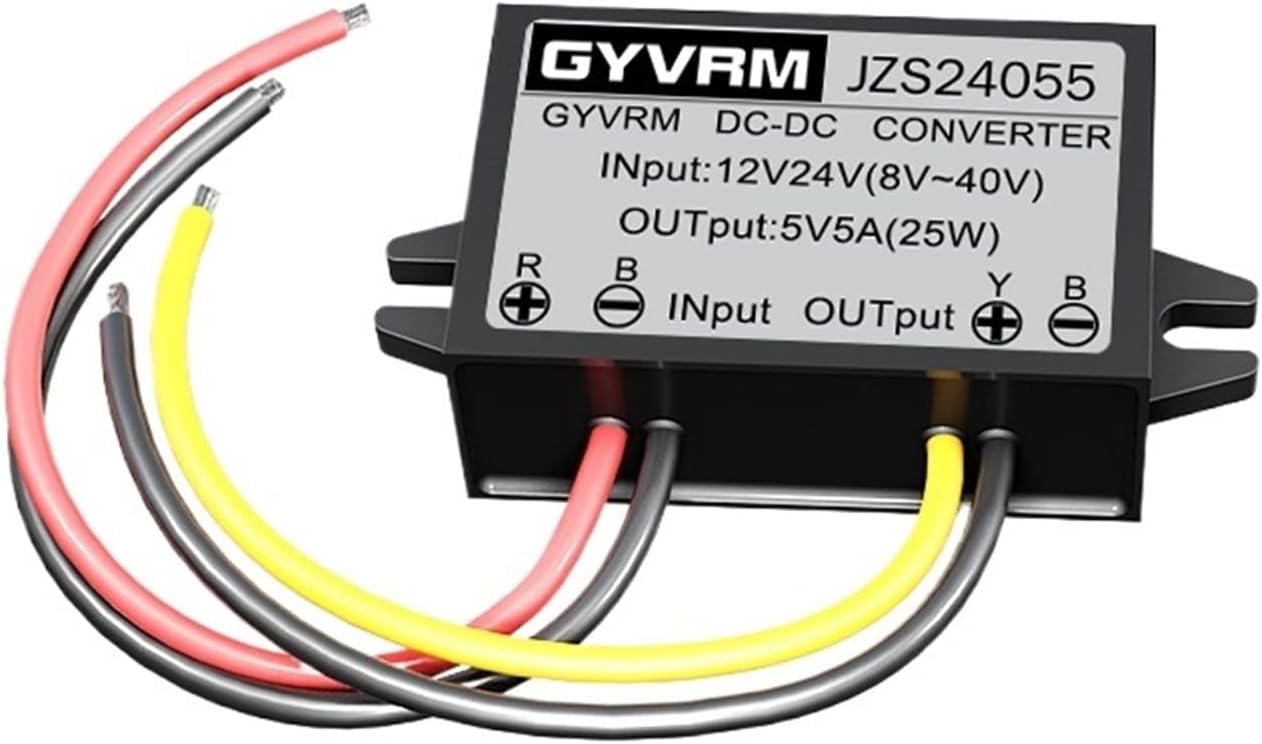 Converter 12V24V to 5V 1A2A3A5A6A8A10AStep-down Power Converter8V-40V to 5V Voltage Regulator Car Power Inverter Converter(12V24V to 5V 5A)