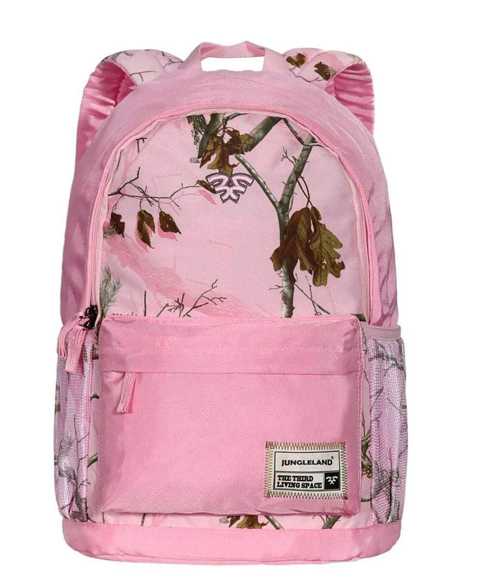 Camo Backpack Men Women Laptop Backpack Travel Hiking Backpack School Bookbag Pink