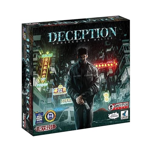 Grey Fox Games Deception: Murder in Hong Kong EXPANSION - Undercover Allies | Social Deduction | up to 14 players