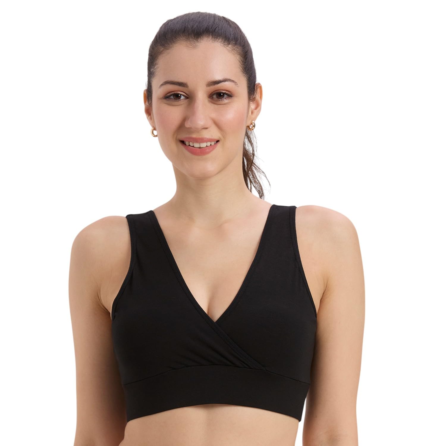Evamomies Medium Coverage Non Padded & Wireless Maternity Bra-image-44