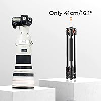 Vista 3 de K&F Concept 62 inch DSLR Camera Tripod,Lightweight and Compact Aluminum Detachable Monopod Tripod with 360 Panorama Ball Head Quick Release Plate