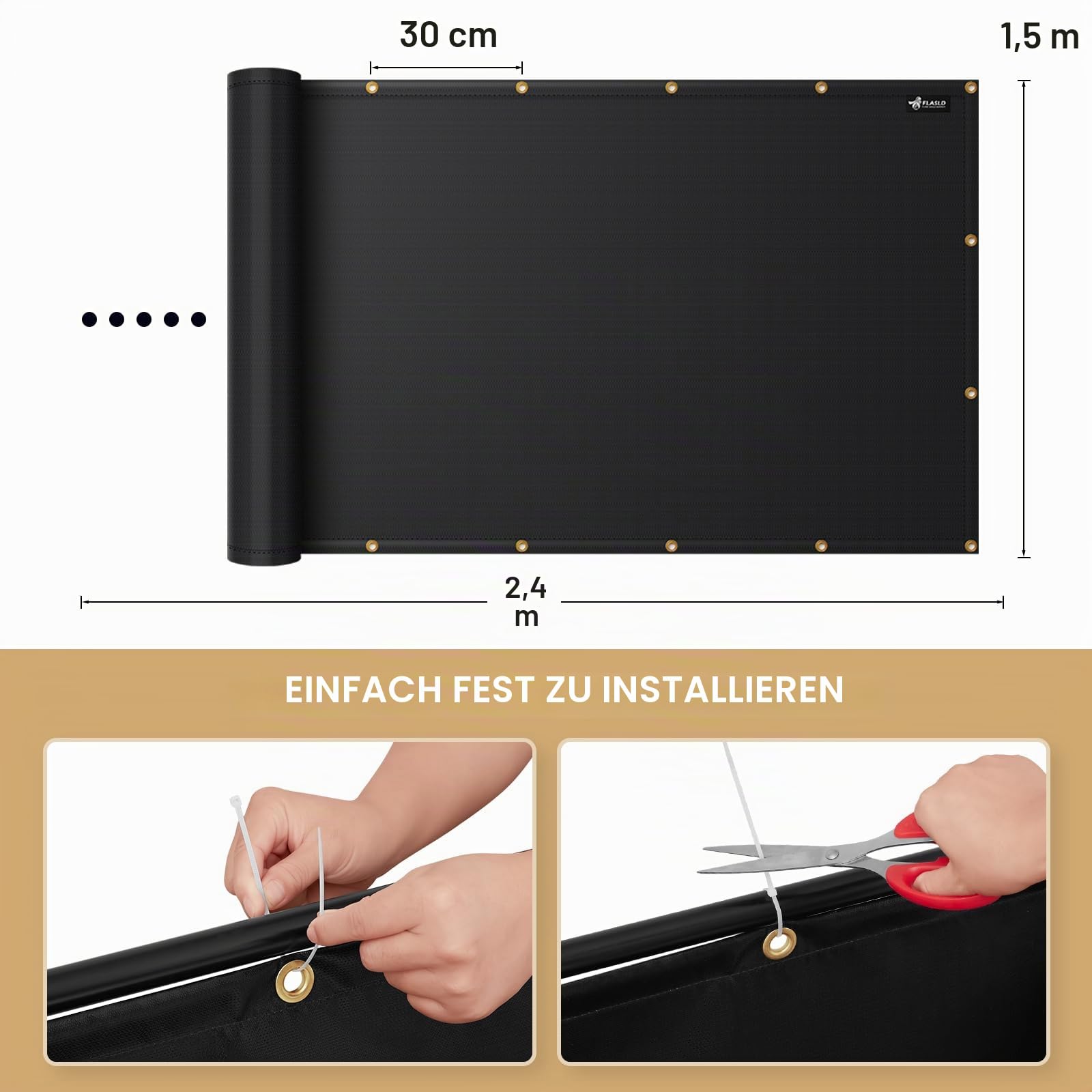Hitzeschild hinter dem Grill, Hitzeschutzmatte für Wand, Deckzaun, Geländer, Grill und Kühlschrank, robuste feuerfeste Abdeckung und Bildschirmschutz, Deckgeländer vor Grill, 1,5 m x 2,4 m