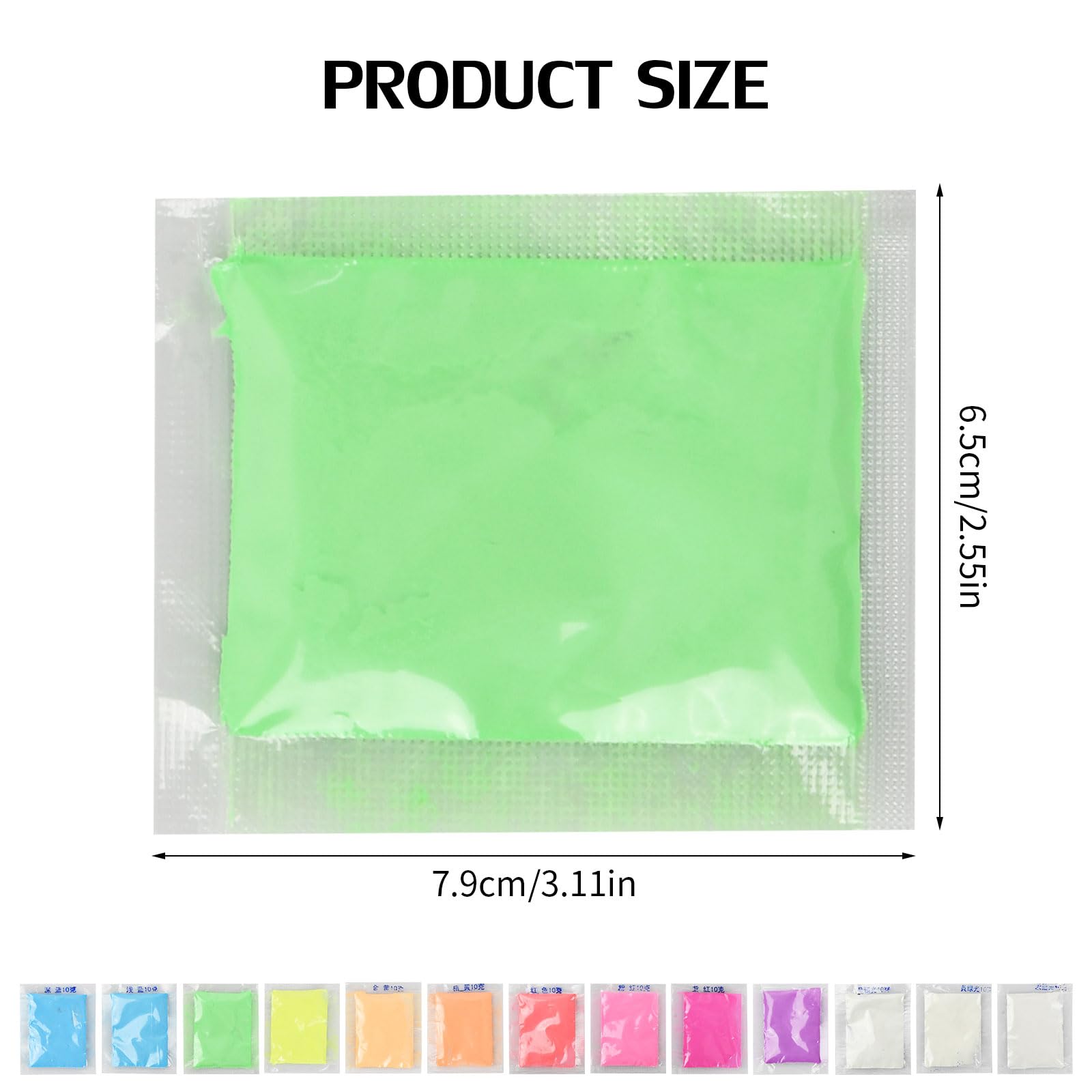 Proszek świecący, 13 kolorów, pigment świetlny, farba UV, szlam, żywica epoksydowa, farba akrylowa, zdobienie paznokci, makijaż