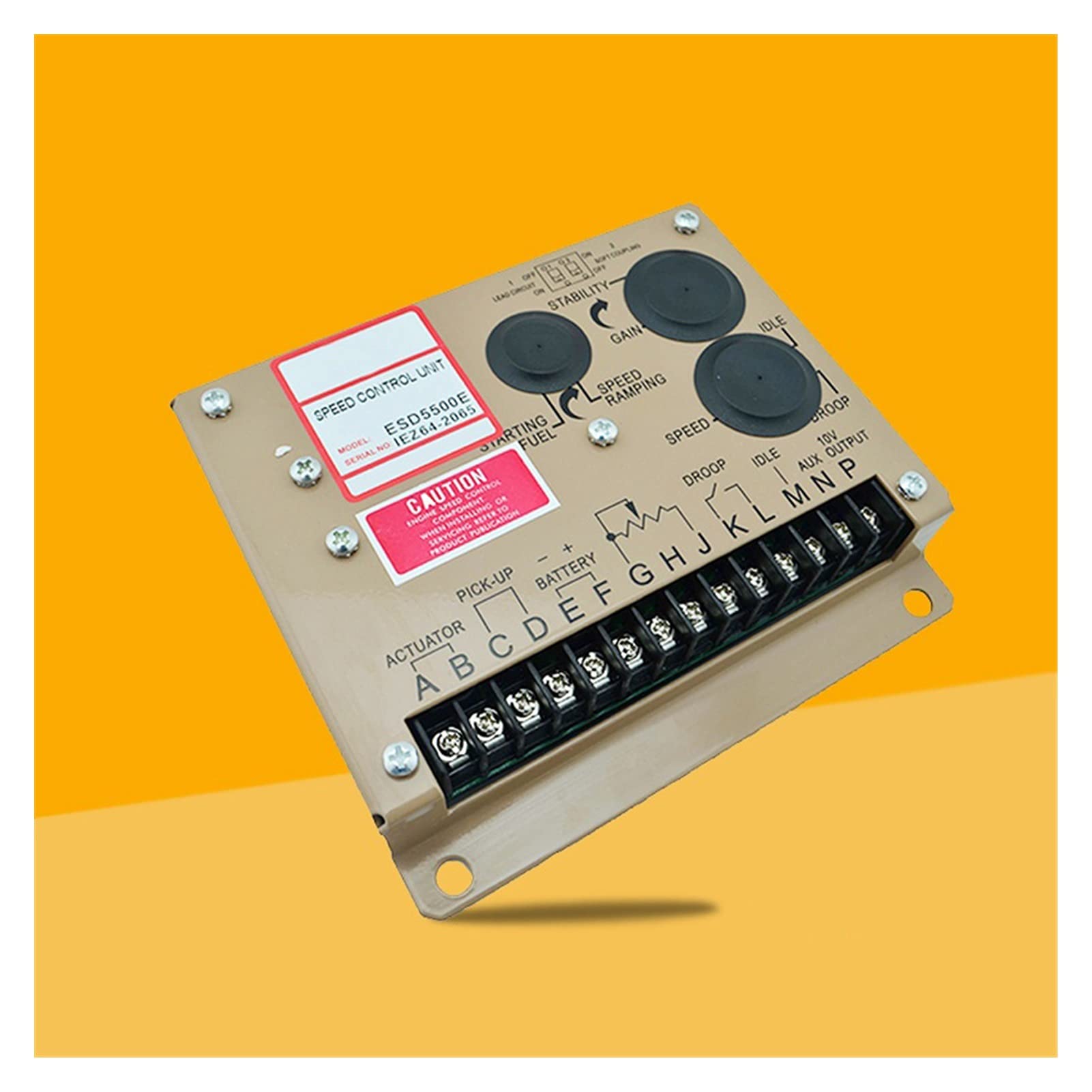 Tablero de Control de Velocidad del Motor Diesel ESD5500E Controlador de Control de Velocidad de Velocidad Ejecutivo del Generador Ejecutivo del Gobernador del Gobernador electrónico