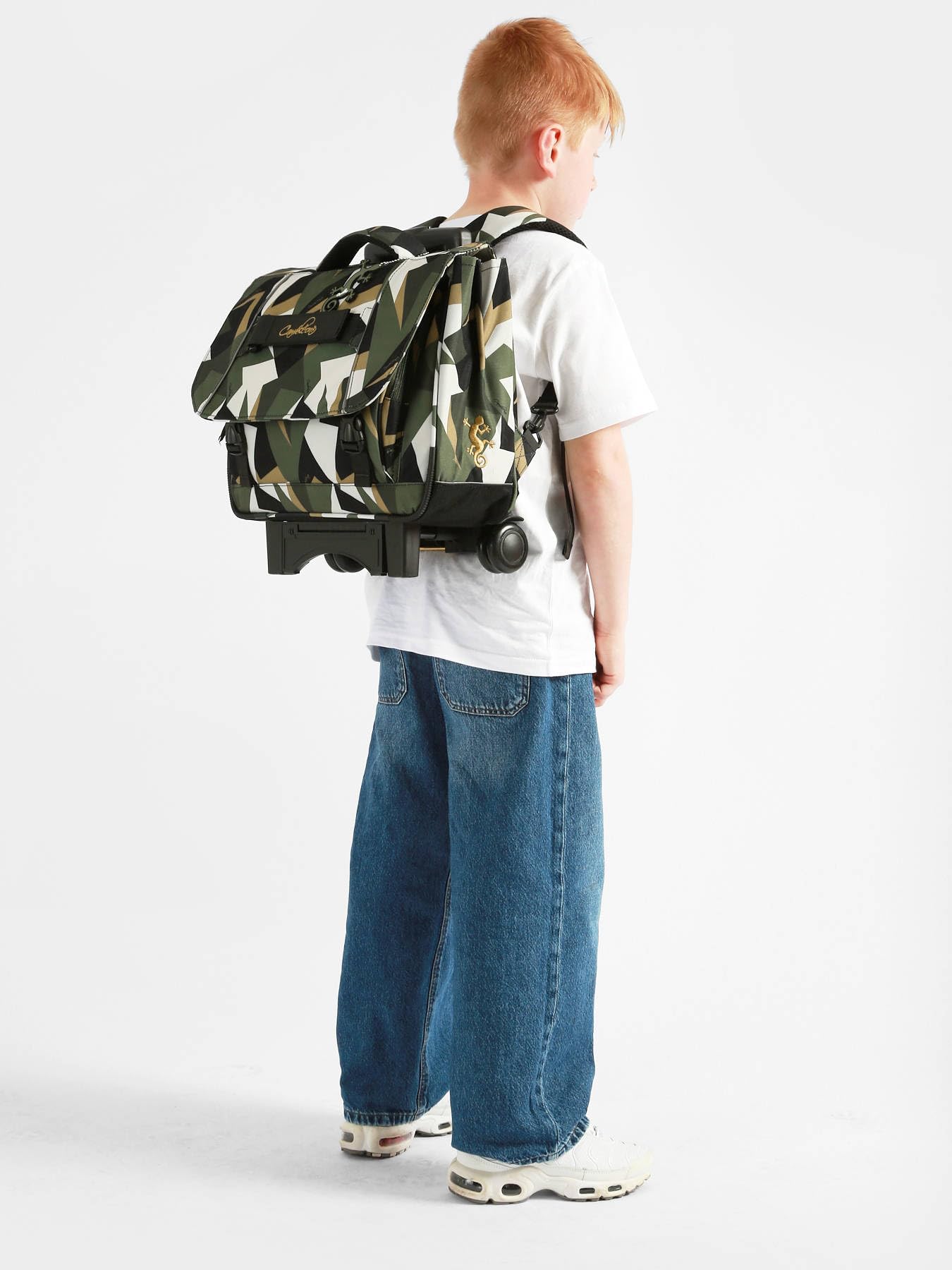 Cameleon Cartable scolaire à roulettes enfant Multicolore 38 cm Ligne Futur Intérieur 2 compartiments. Idéal pour l'école primaire : le CP, CE1, CE2. Pour fille et garçon.