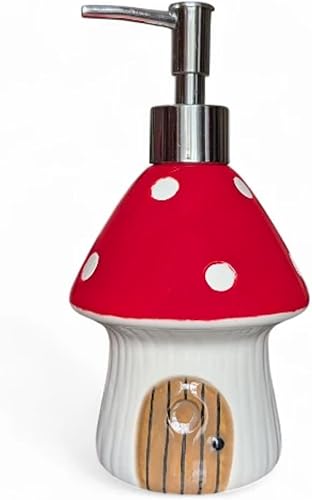 Miniatura 9 de Dispensador de jabón de hongos para una bonita decoración de cocina, bonito dispensador de jabón para decoración de baño, accesorios de baño únicos