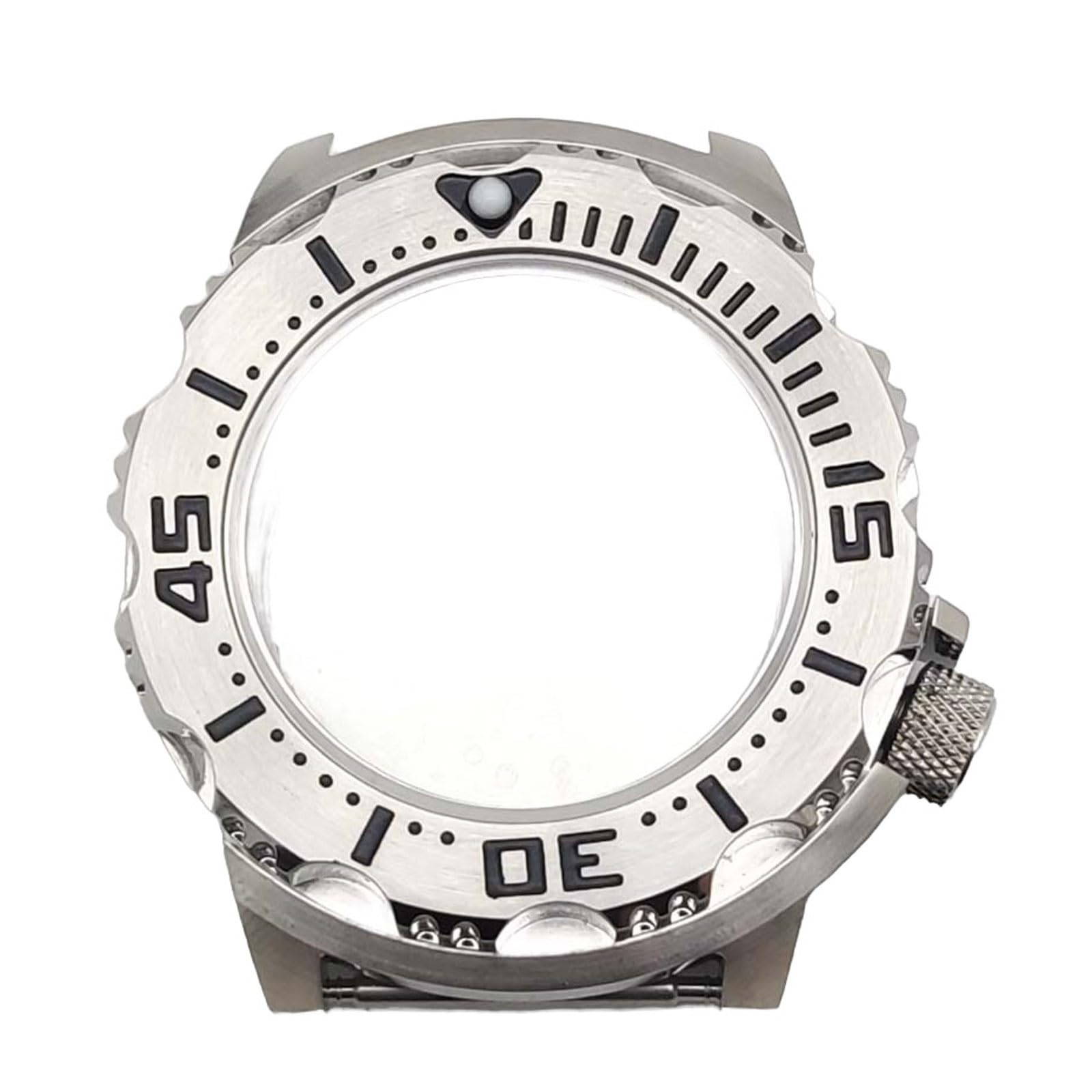 Etui na zegarek ze stali nierdzewnej 42 mm ze szkłem szafirowym, kompatybilne z narzędziami i zestawami do naprawy ruchu NH35/36