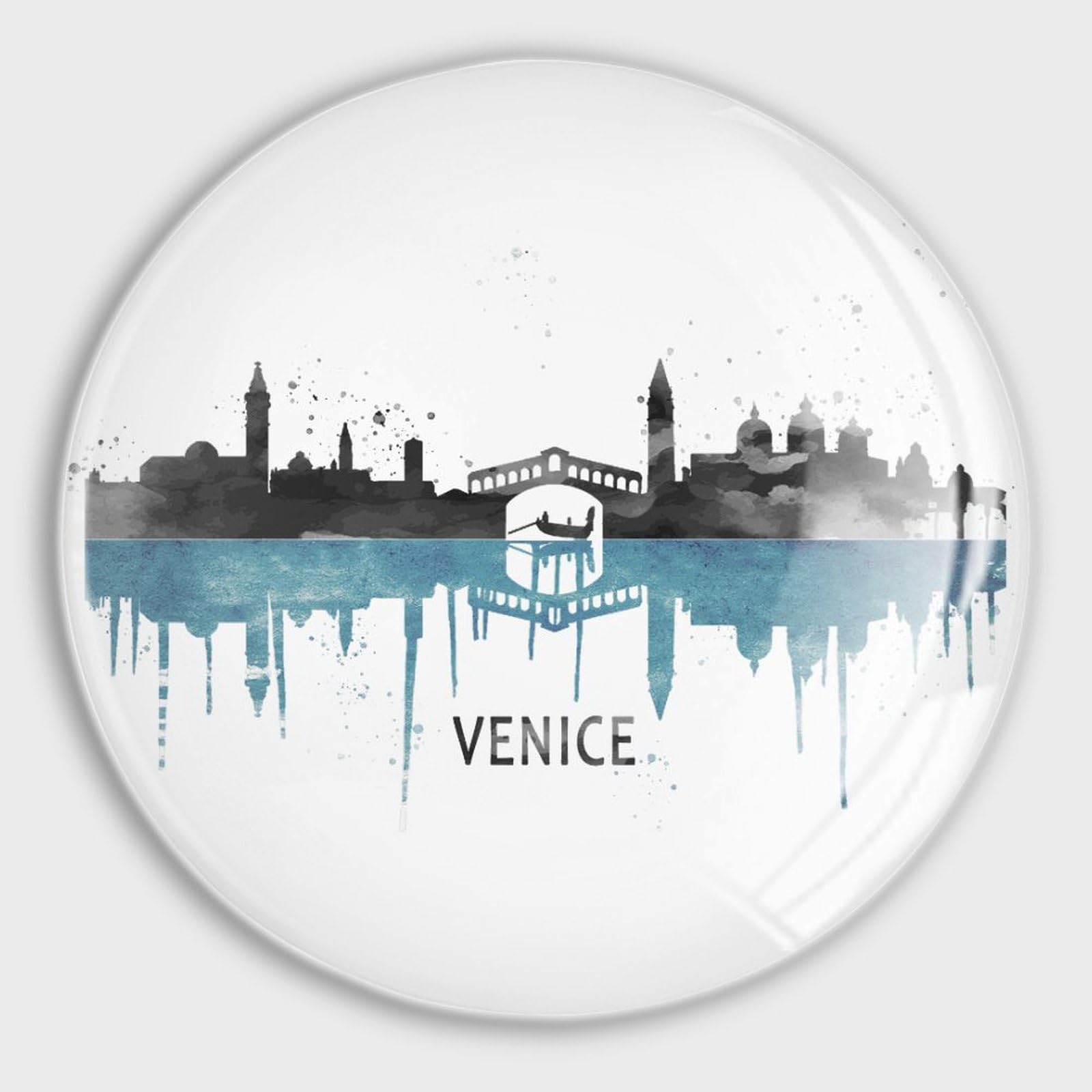 Aimants en verre Skyline lot de 4 magnétiques pour réfrigérateur et tableau blanc