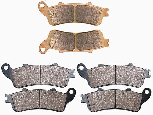 AHL Juego de pastillas de freno delanteras y traseras para Honda GL1800 Goldwing (todos los modelos) 2001-2013