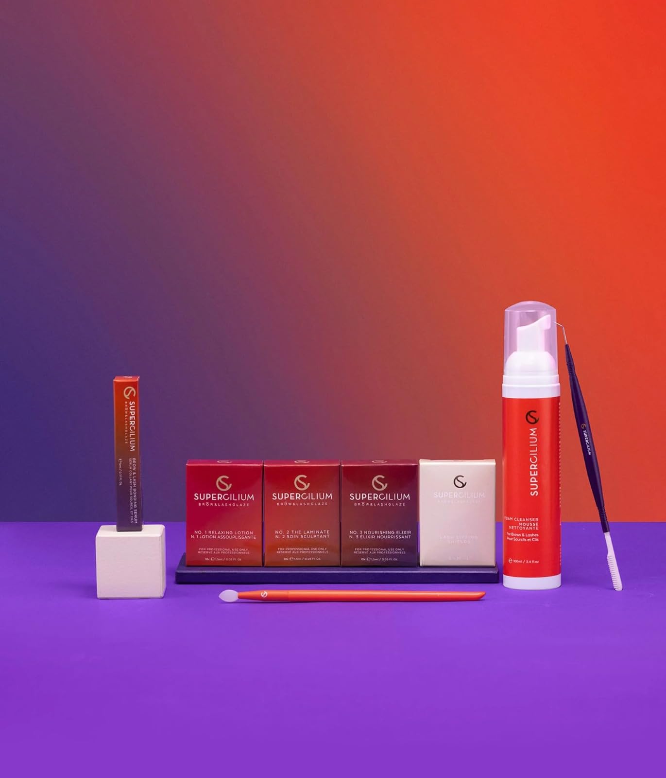 KIT DE LAMINADO DE CEJAS Y LIFTING DE PESTAÑAS - 40 TRATAMIENTOS - SUPERCILIUM