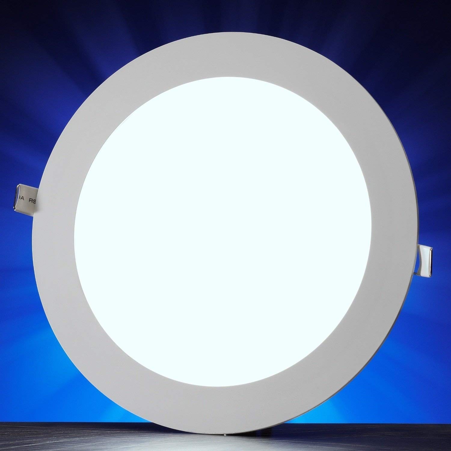 Auraglow Daylight White 12W Led Circle Slim Panel Downlight Office Ceiling Light - Cool White 6500K - 900 Lumens - 62W Eqv - 170Mm