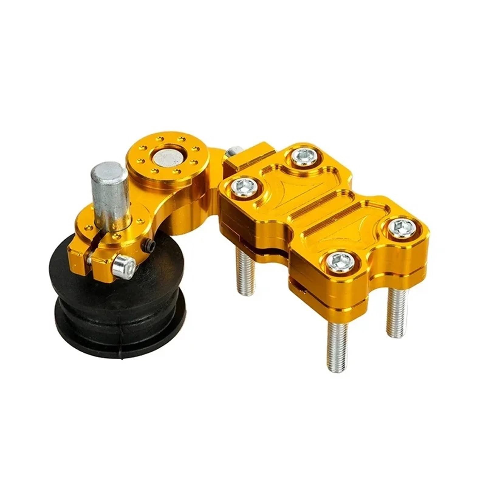 Ajusteur de Chaîne Régulateur automatique de chaîne de tendeur de réglage en aluminium CNC pour accessoires de Modification de moto Chopper ATV Tendeur de Chaîne de Réglage de | Gold