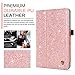 iPad Mini Case, iPad Mini 2 Case, iPad Mini 3 Case, BENTOBEN Glitter Sparkly Folio Folding Stand Cover with Holder & Auto Wake/Sleep Luxury Smart Case Without Stylus for iPad Mini 1/2/3, Rose Gold