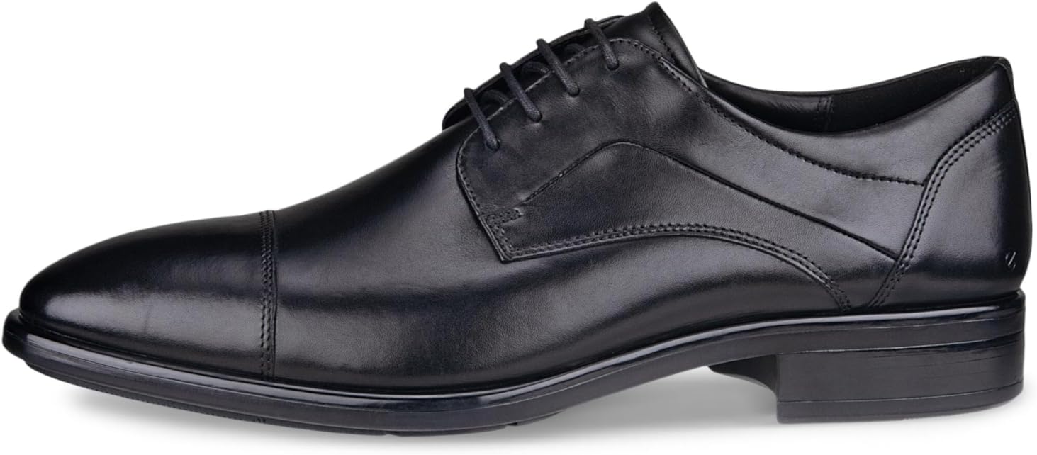 ECCO Men's City Tray Derby Shoe Black - Image 4