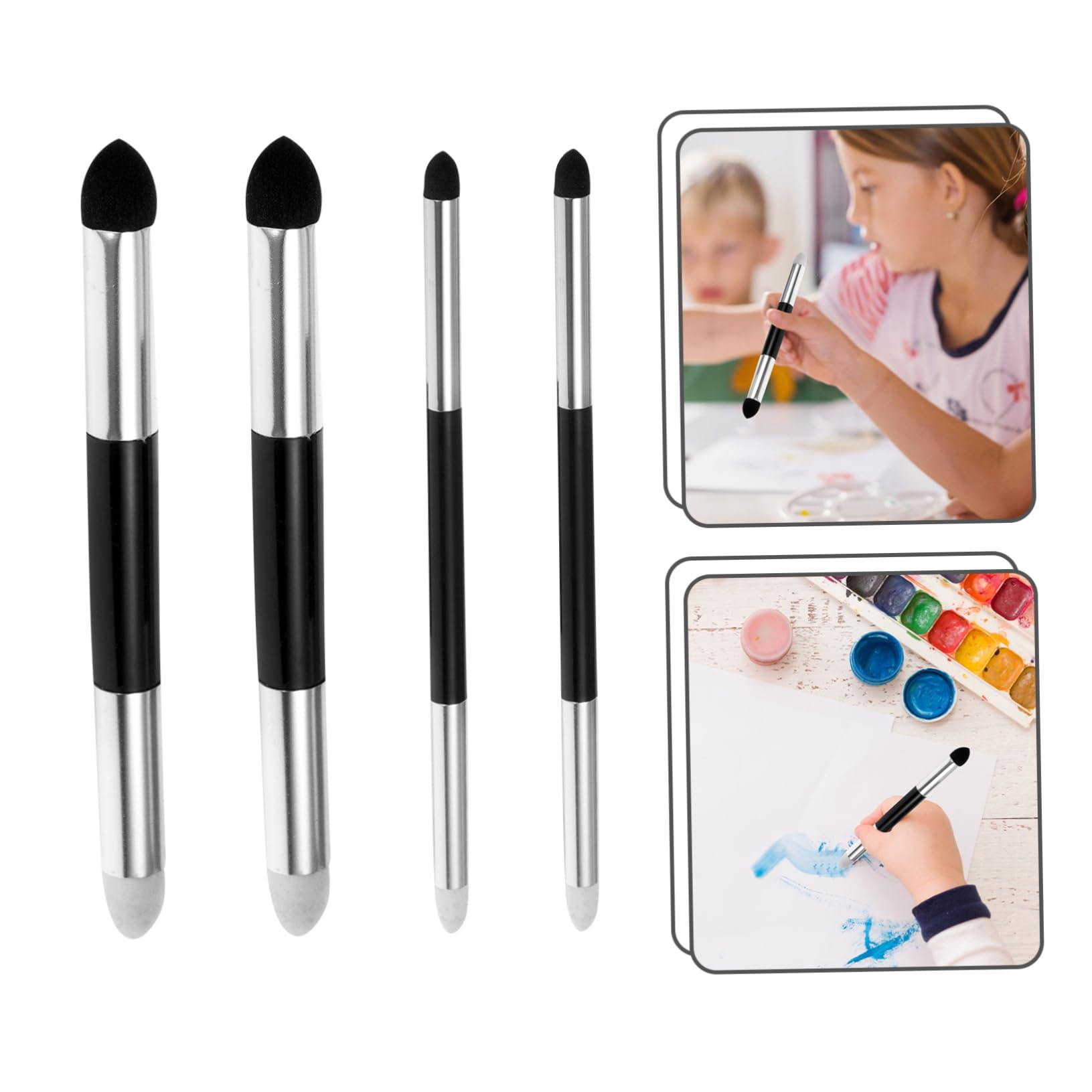 20pezzi Pennelli Spugnosi Per Schizzi e Sfumature Strumenti Di Disegno Artistico Doppio Testa Per Tecniche Di Ombreggiatura Perfetti Per Artisti e Principianti