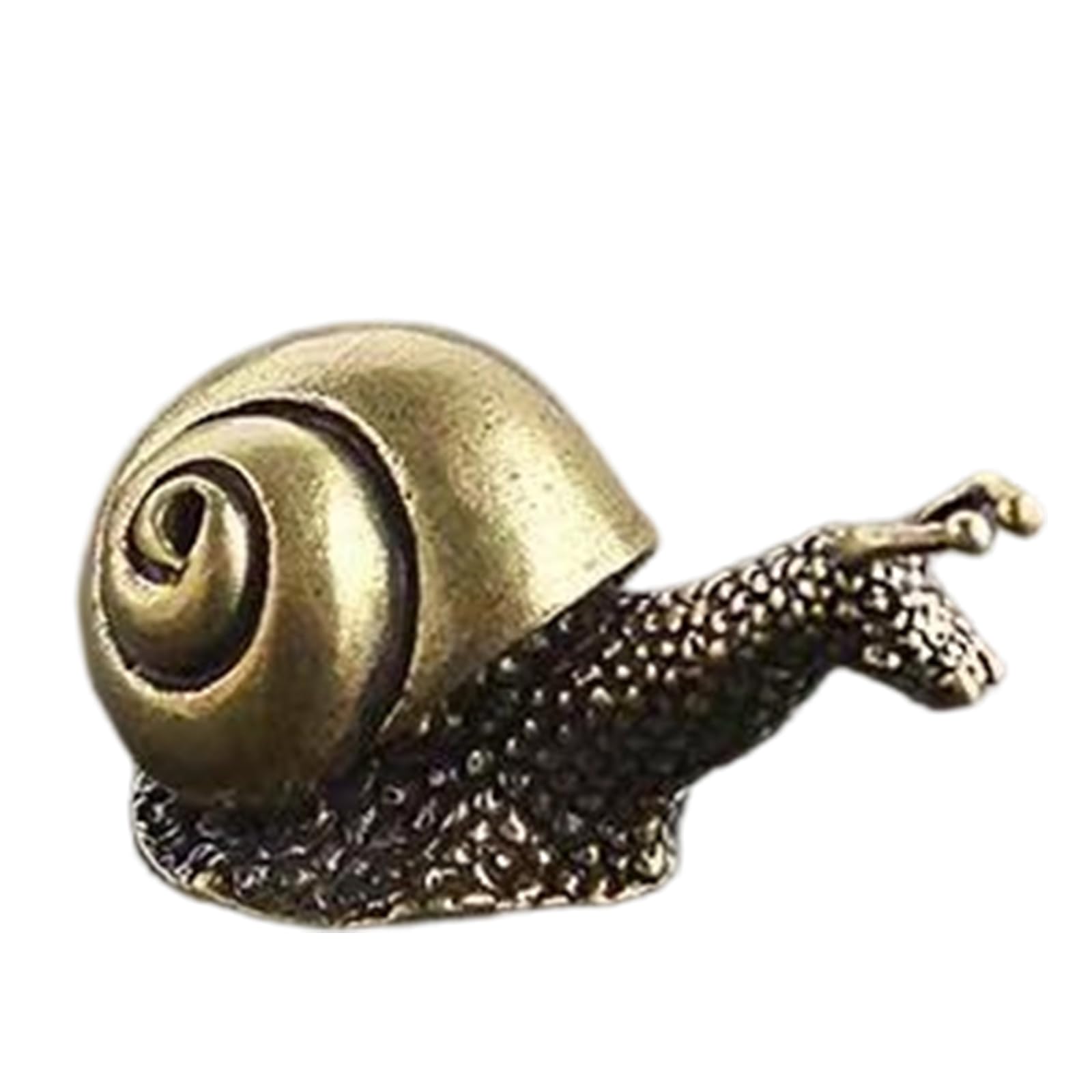 Msioytog Miniature Snail Figurine Distressed Alloy Finish Teas Pet Desk Ornament Antique Home Decors Enthusiasts Miniature Snail Teas Pet