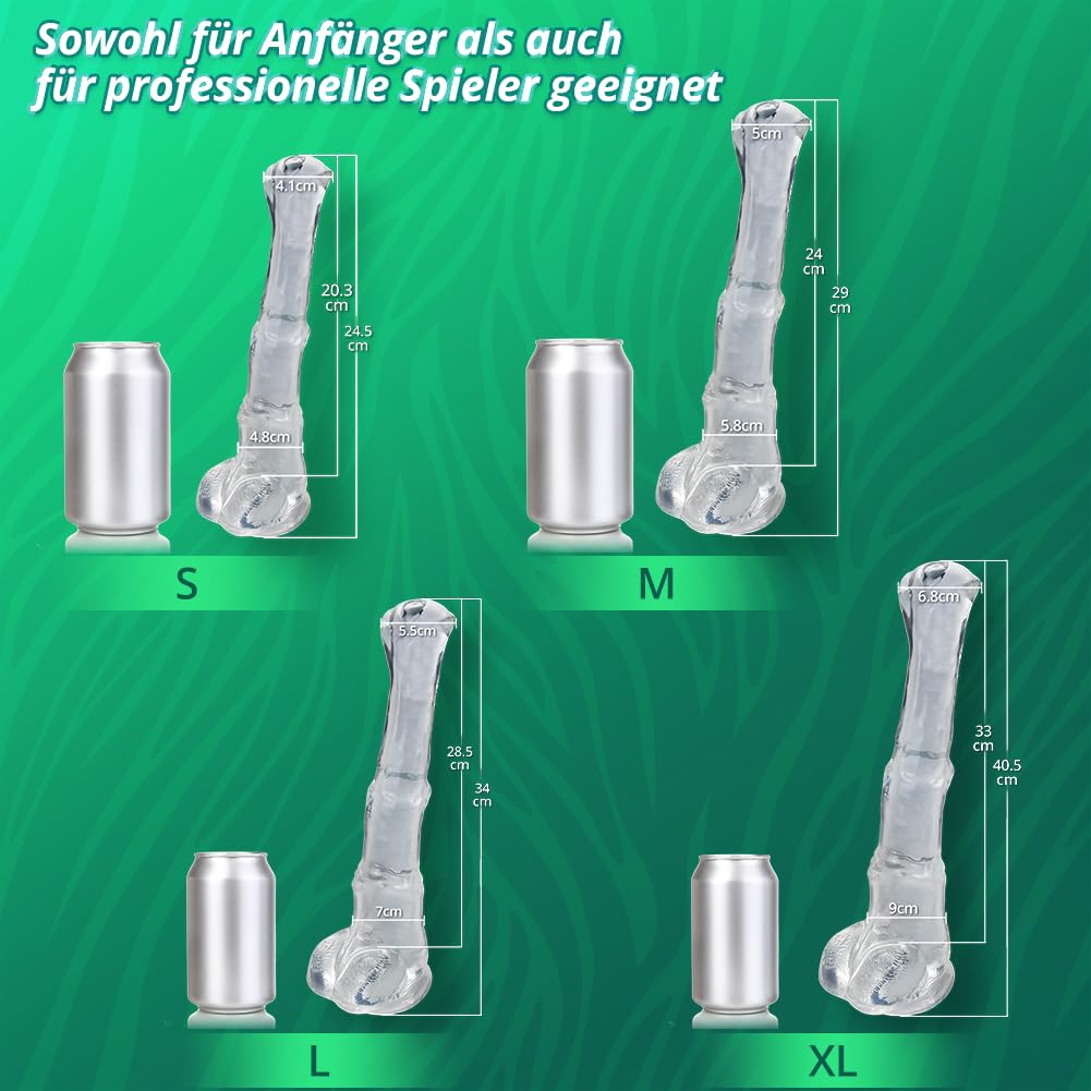 Roluck Dildo Analdildos si masturba per uomini e donne Plug anale in TPE con shock Dildo falso indossabile morbido (S)
