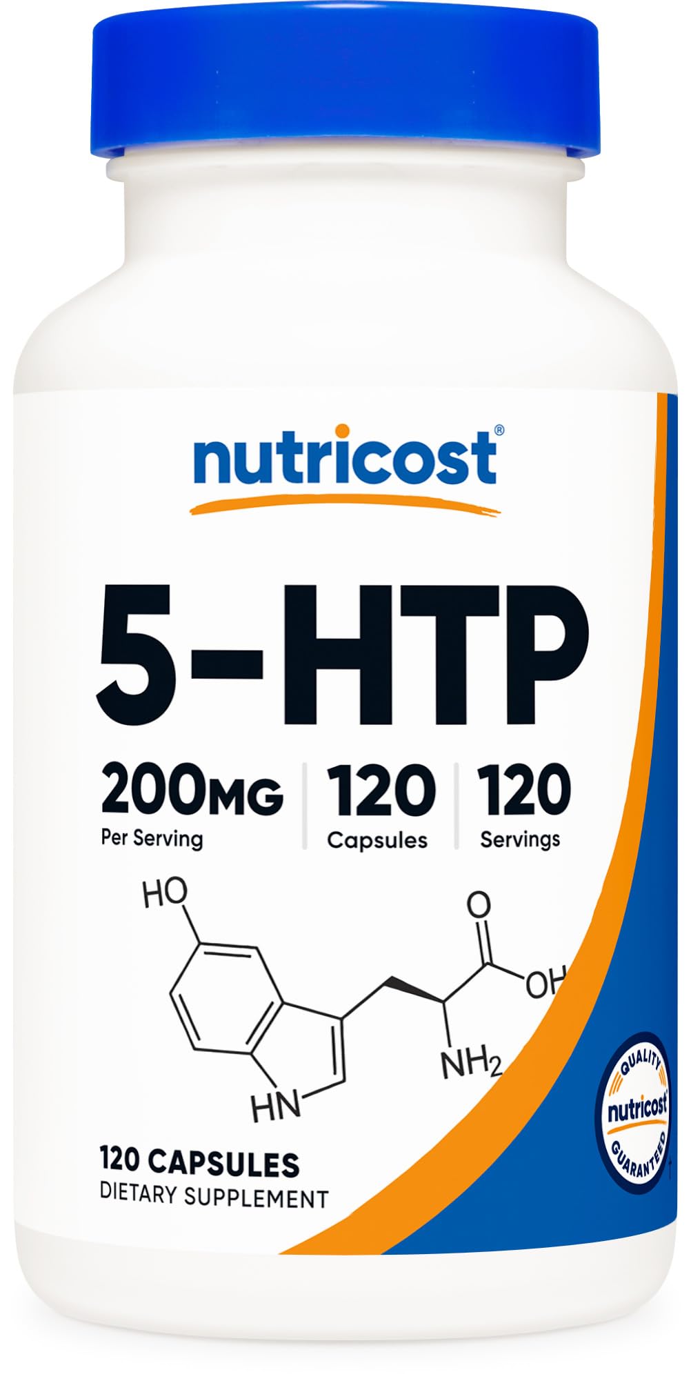Nutricost 5-Htp 200Mg, 120 Veggie Capsules - Gluten Free & Non-Gmo