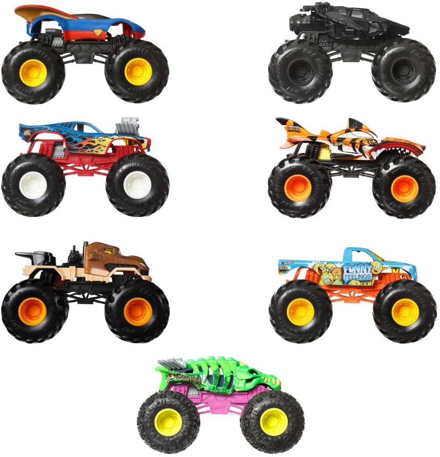 Hot Wheels Monster Trucks Veículo de Brinquedo Carro Surpresa Escala 1:24 para crianças a partir de 3 anos Hot Wheels Monster Trucks Veículo de Brinquedo Carro Surpresa Escala 1:24 para crianças a partir de 3 anos