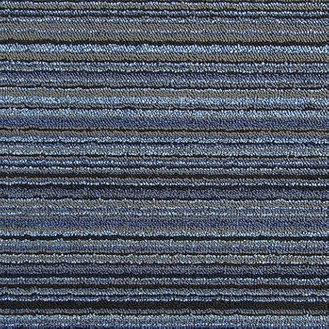 4urFloor 23.5" x 23.5" Line Drive Peel and Stick Carpet Tile Blue- 9 Tiles - 34.52sqft per Box Cover