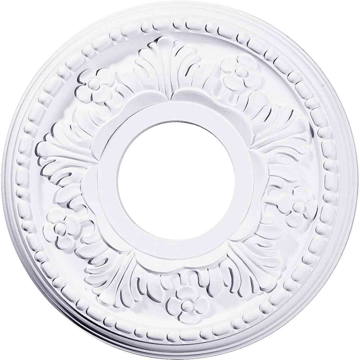 11 7/8"OD x 3 5/8"ID x 7/8"P Helene Ceiling Medallion (Fits Canopies up to 5 1/4")