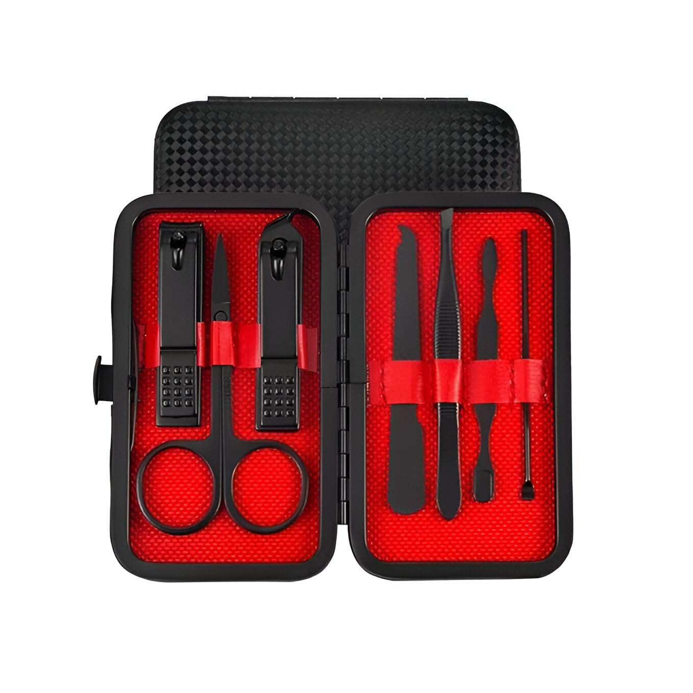 7-Piece Manicure Pedicure Kit for Men & Women – Compact Stainless Steel Nail Clipper Set with Leather Travel Case – Nail Cutter, Tweezers, Scissors, Grooming Tools for Daily Use-image-21