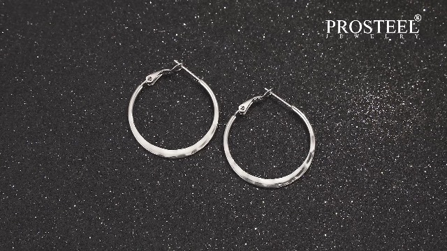 Orecchini a cerchio vintage a goccia per le donne Orecchini a cupola robusta color oro in acciaio inossidabile 2023 Regalo di gioielli per l'orecchio alla moda  36