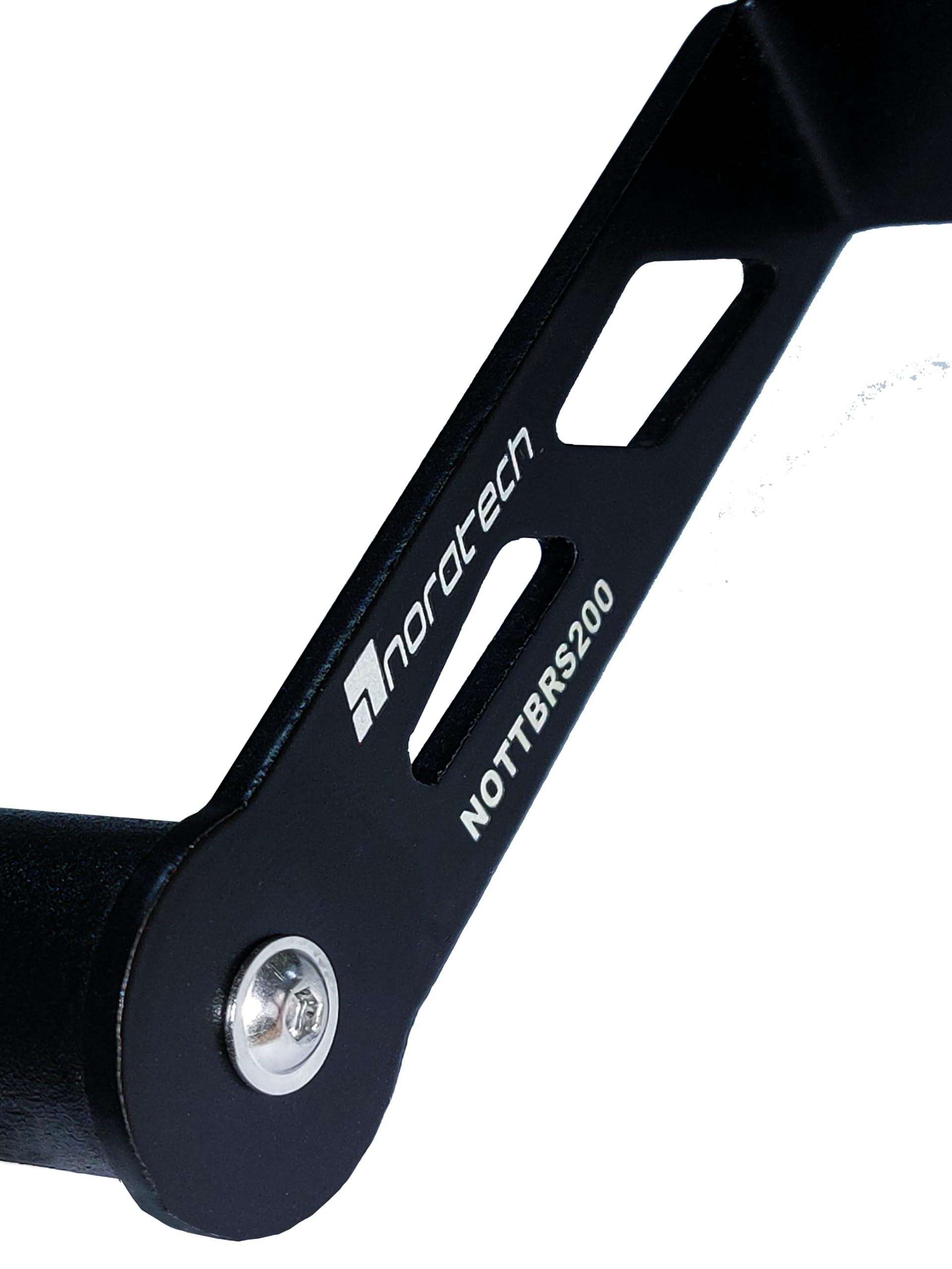 Noratech Moto Telefon Tutucu Standı ve GPS Navigasyon Braketi, BAJAJ RS 200 için Uyumlu, Siyah Metal, Vida Montajı, Evrensel Telefon Uyumluluğu