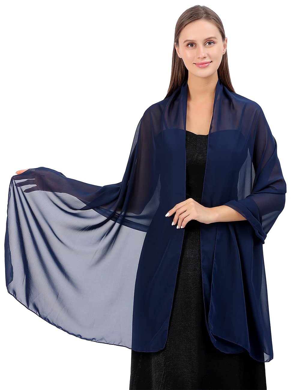 FAIRYGATELadies Scarf Women Chiffon Scarves Elegant Bright Colour Lightweight Fashion for Spring Winter Summer Shawl Wraps