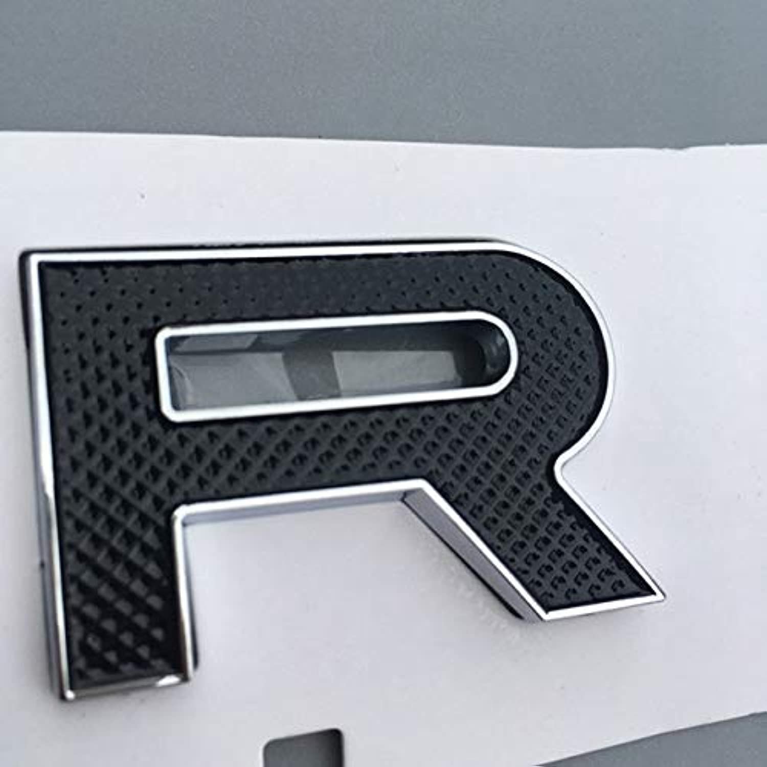 FINATECH Emblems - Letters Emblem for RANGE ROVER VELAR SV Autobiography Ultimate Edition DISCOVERY SPORT Car Styling Hood Trunk Logo Badge Sticker (black grid SV RANGE 1pc front or rear)